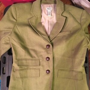 Bass women's green blazer size small vintage